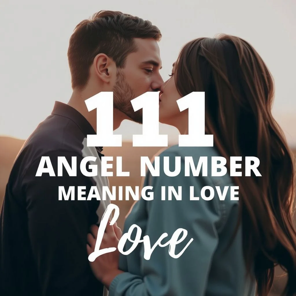 111 angel number meaning in love illustration
