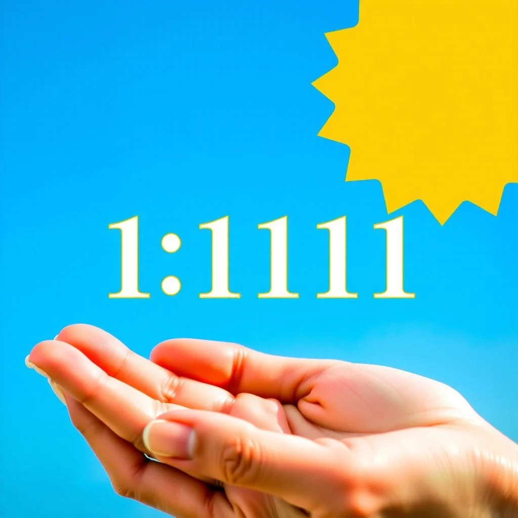 11111 angel number meaning illustration