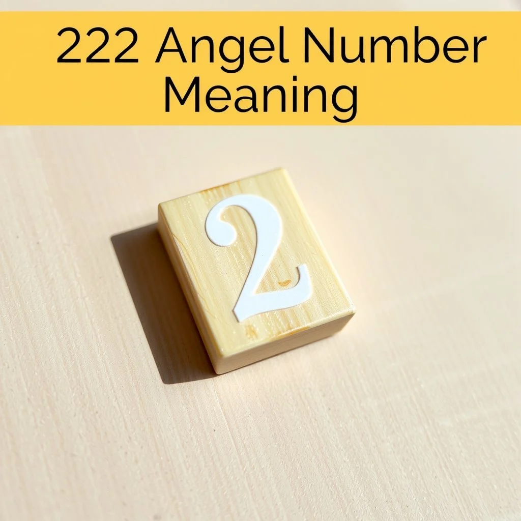 222 angel number meaning illustration