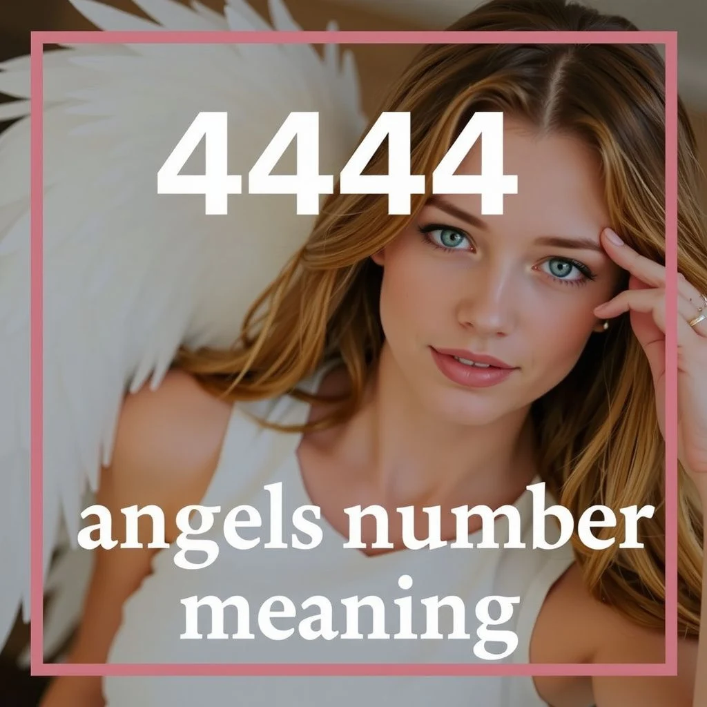 4444 angel number meaning illustration