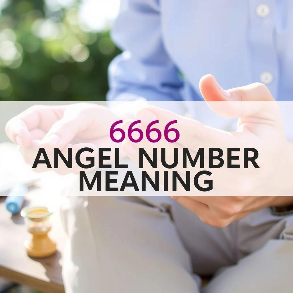 6666 angel number meaning illustration