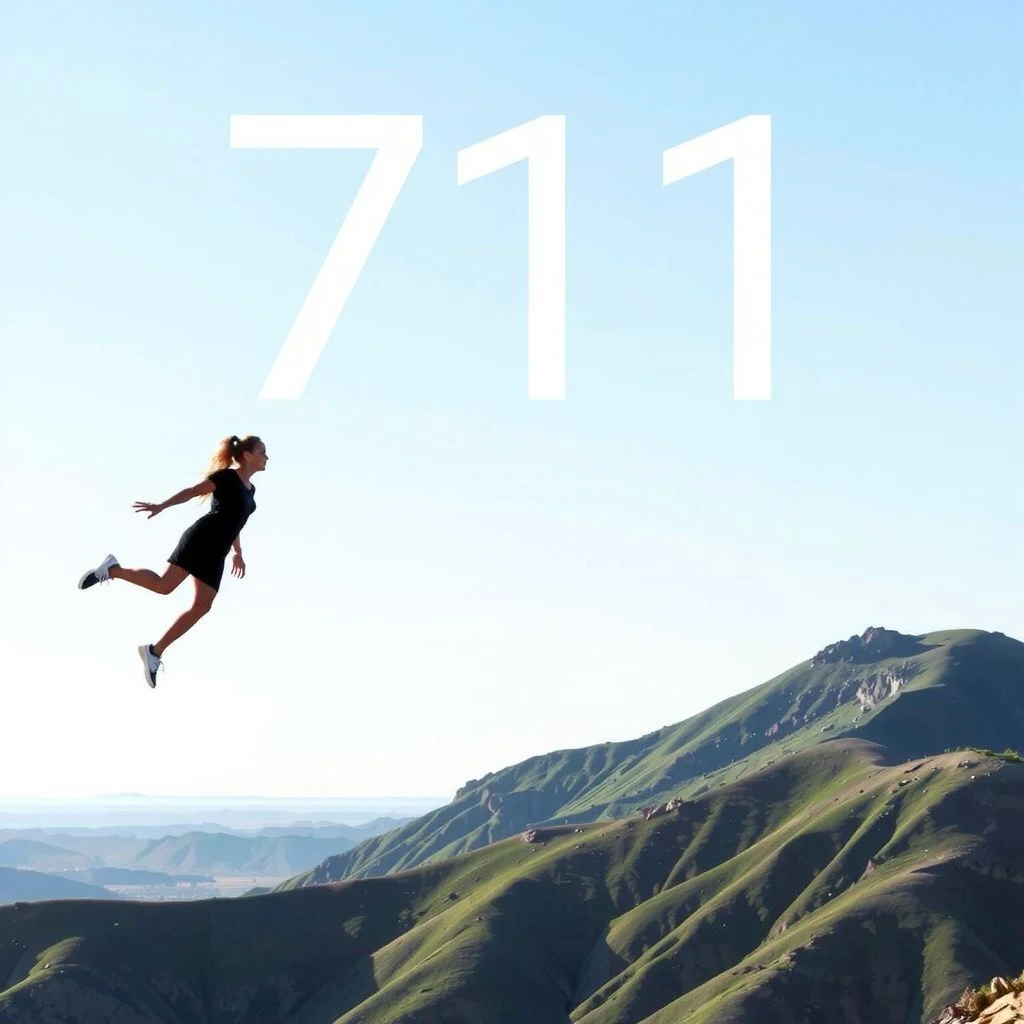 711 angel number meaning illustration