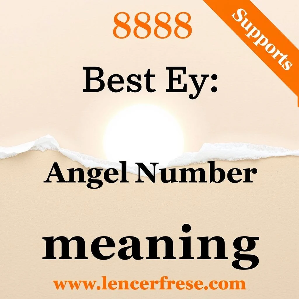 8888 angel number meaning illustration
