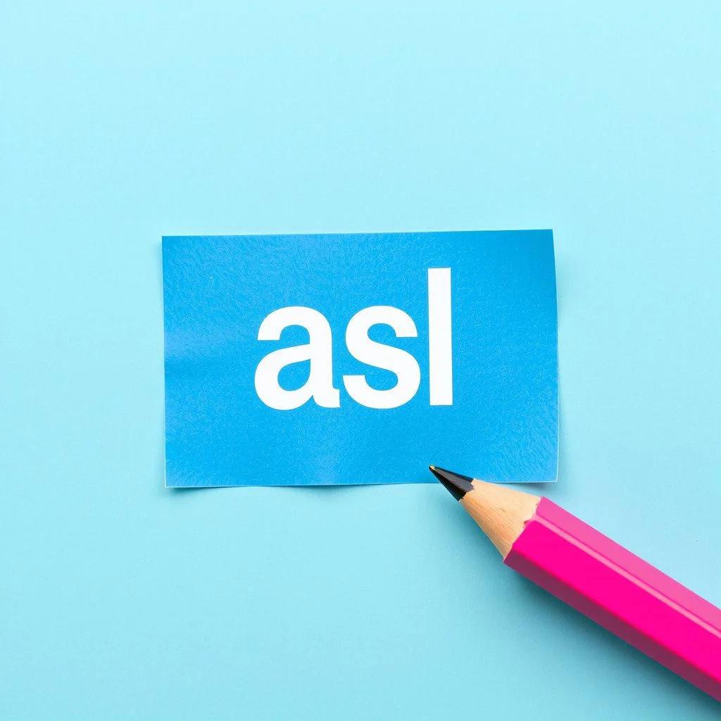 asl meaning slang illustration