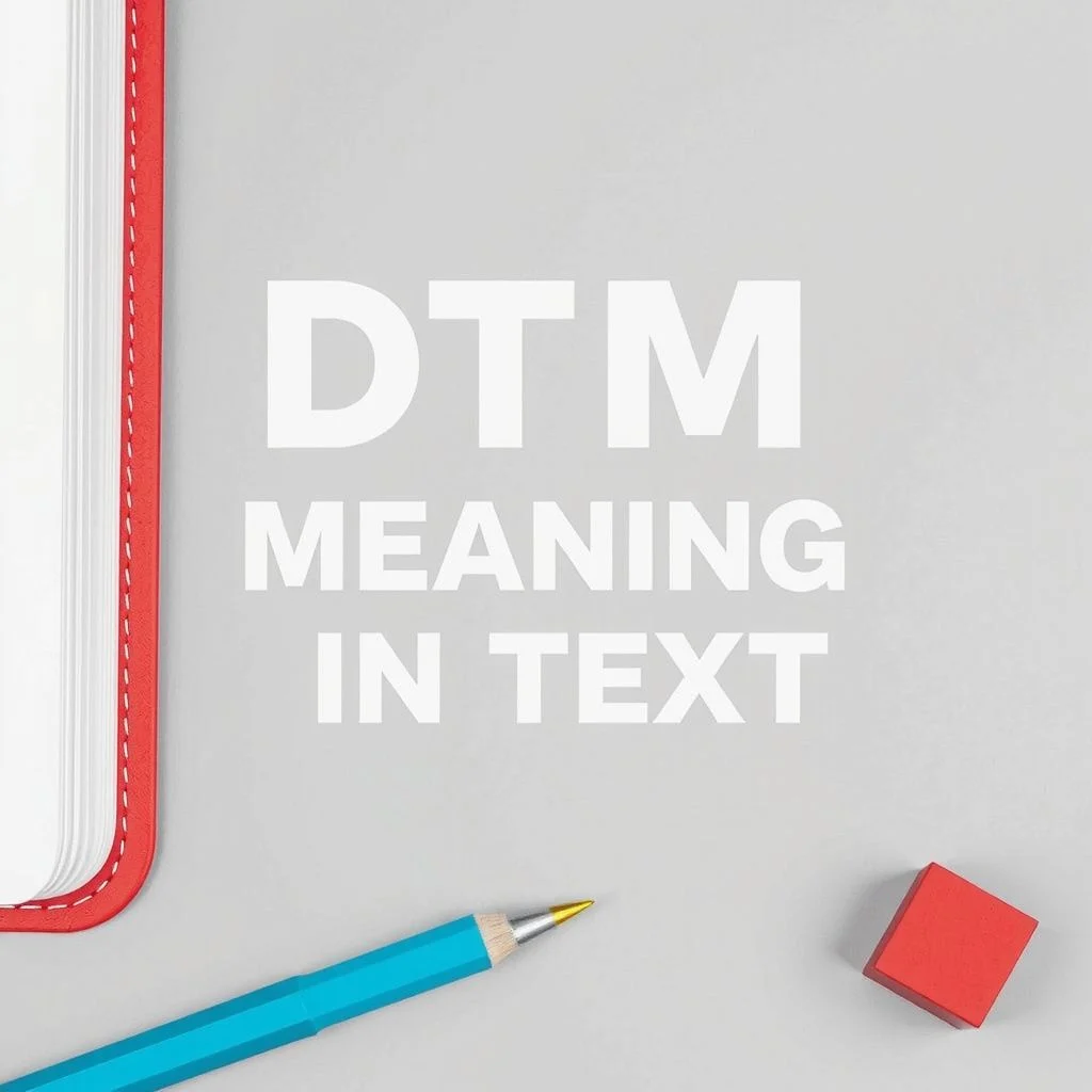 dtm meaning in text illustration