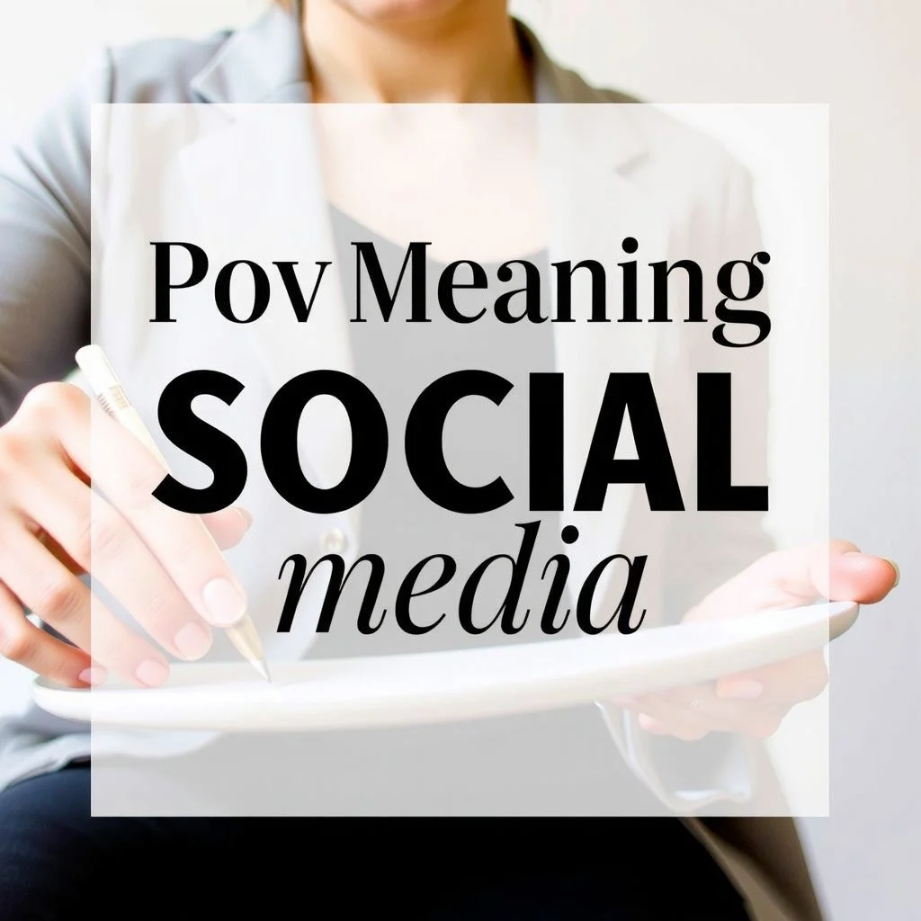 pov meaning social media illustration
