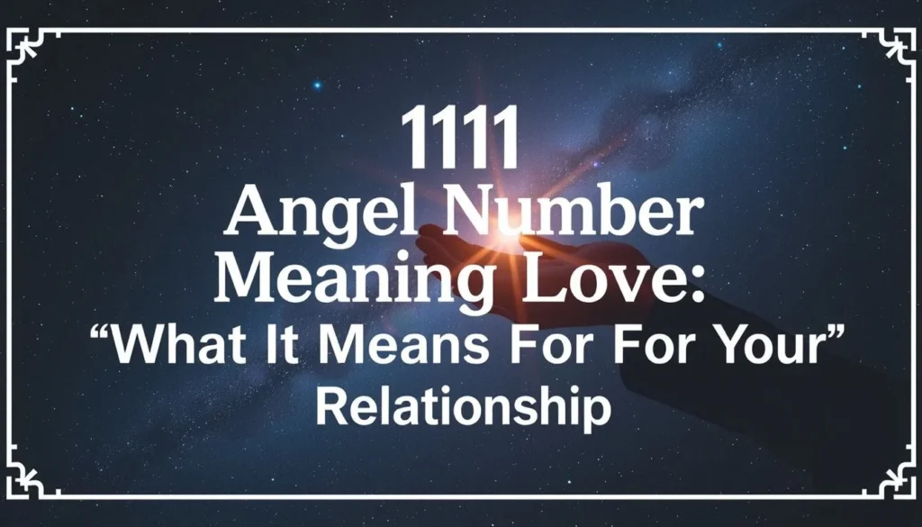 111 angel number meaning love — 111 Angel Number Meaning Love: What It Means For Your Relationship