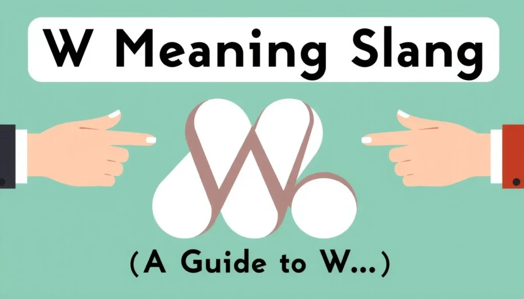 w meaning slang — W Meaning Slang: What Does W Mean in Slang? A Guide to W…